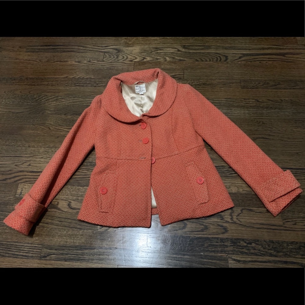 Beautiful burnt orange-tan short jacket